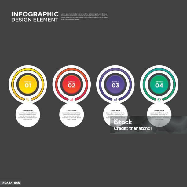 Infographic Report Layout Infographic Business Report Layout Design Element Vector Illustration ...