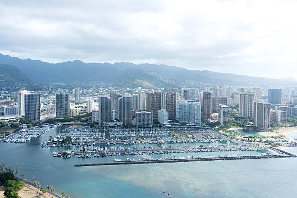istock Ala Wai Boat Harbor, Honolulu, Hawaii 608538874