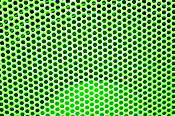 abstract green dots pattern background - polka dot imagens e fotografias de stock