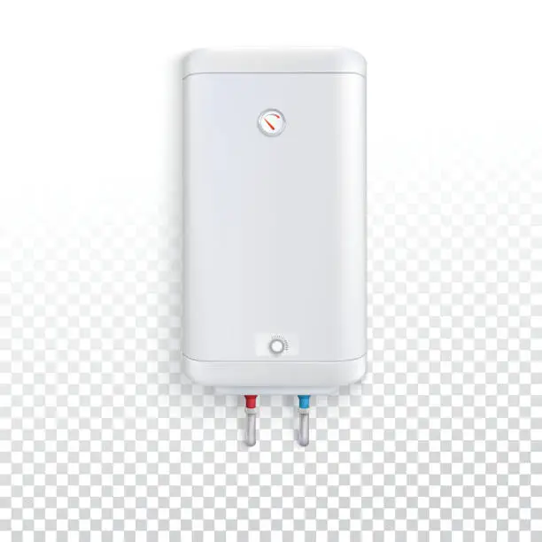 Vector illustration of Electric water heater