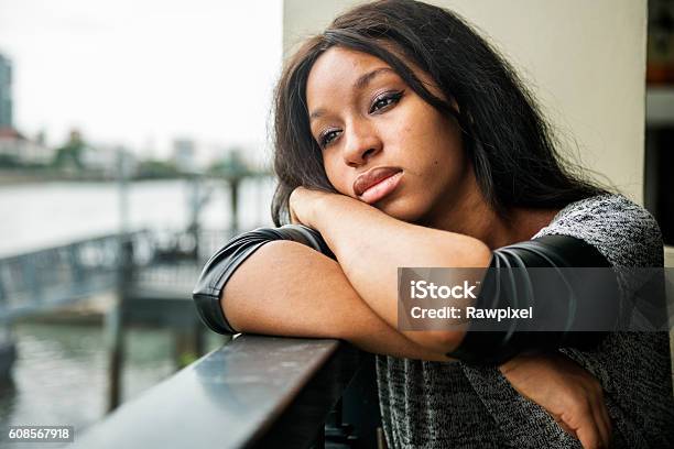 African American Depressive Sad Broken Heart Concept Stock Photo - Download Image Now