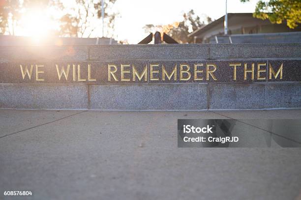 We Will Remember Them Stock Photo - Download Image Now - ANZAC Day, Day, History