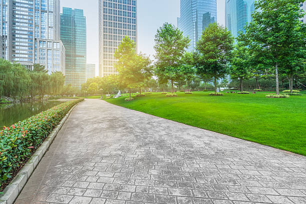 istock beautiful park at a sunny day 608584060