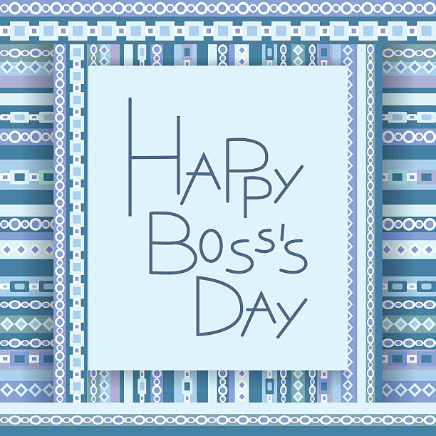 Happy boss day invitation card. Happy boss day invitation card. Vector background. 16 october boss-day stock illustrations