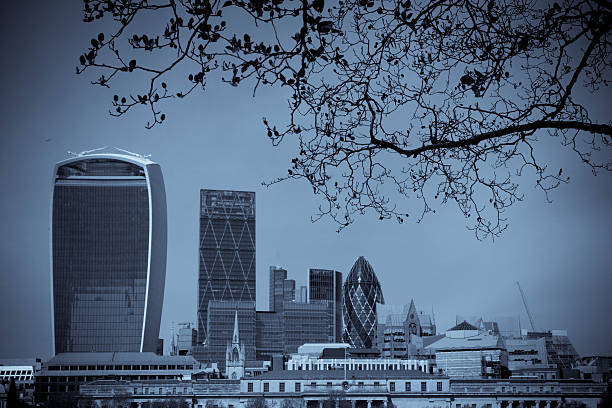 istock Skyline over the Thames in London 608609342