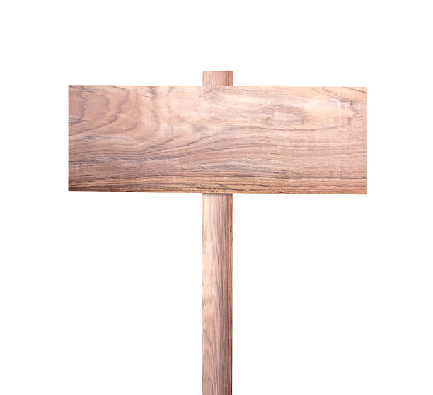 istock Old wooden sign 608610360