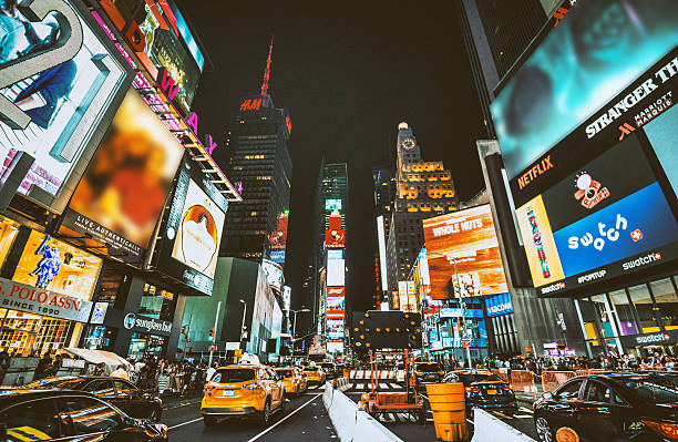 istock times square with billboard on the buildings 608620778