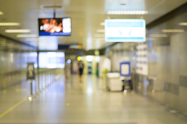istock The blurred of corridor. 608626500