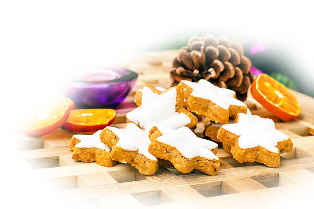 istock Christmas background with cookies and decorations 608629464