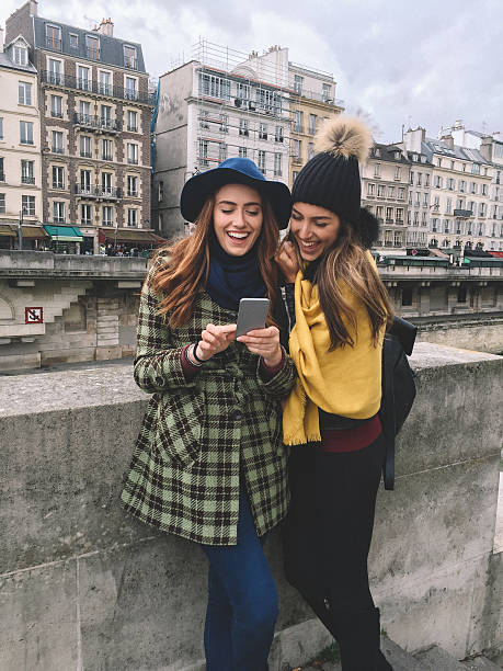 istock Friends in Paris during the autumn 608634850