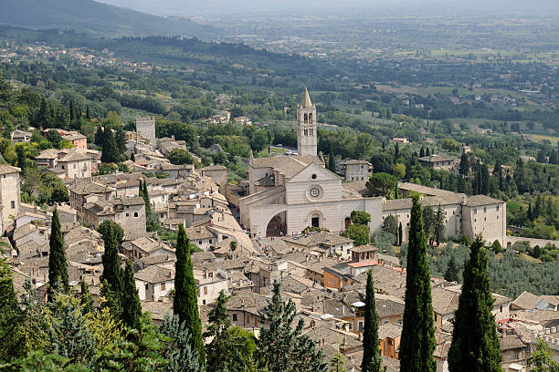 istock Basilica of Santa Chiara in Assisi 608637046