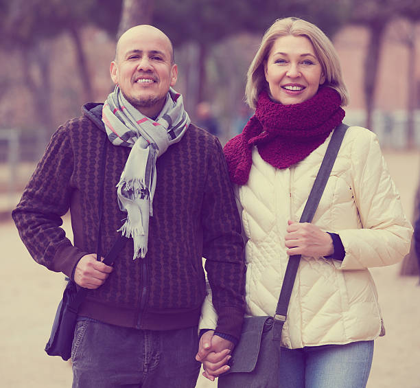 istock Couple relaxing during city walk 608638608