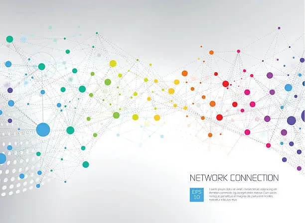 Vector illustration of Abstract Network Background
