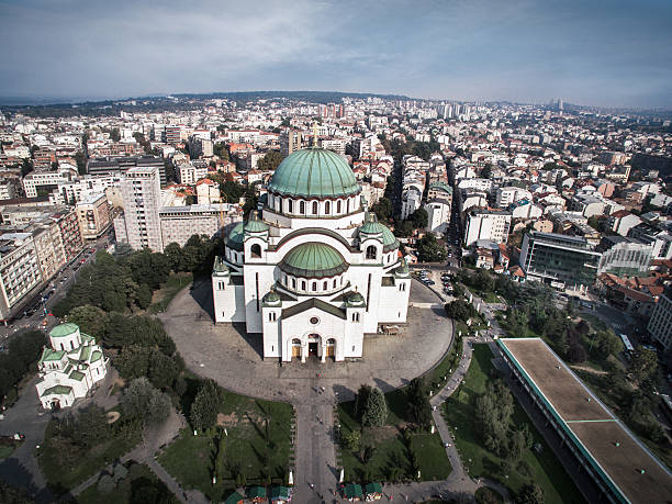 templo de st sava - belgrade churches - fotografias e filmes do acervo