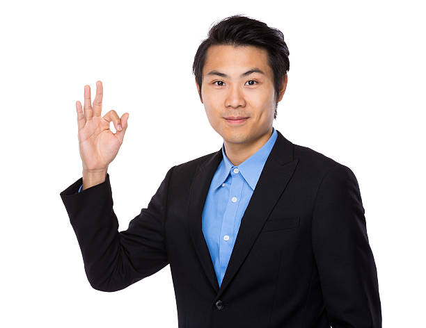 istock Businessman giving thumbs up 609034890