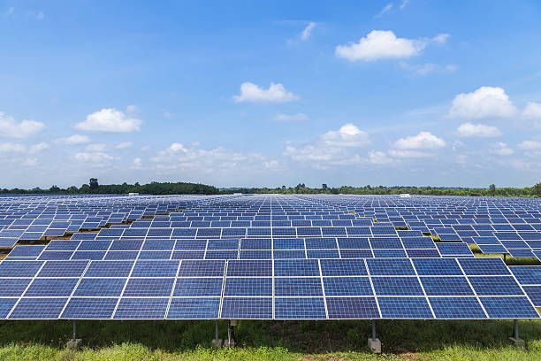 istock photovoltaics  solar panels in solar power station 609040700