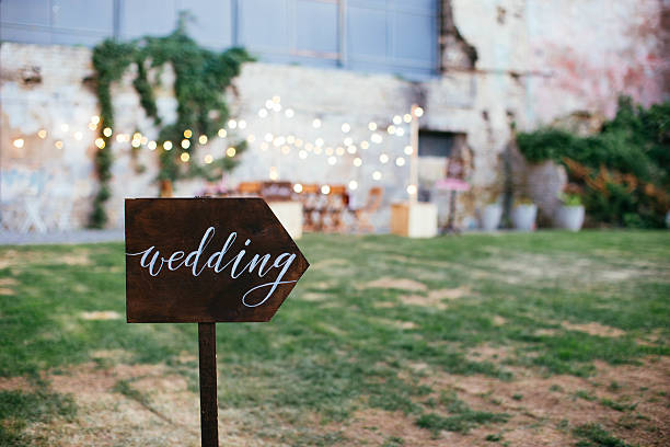 istock Wedding and party place decoration 609042416
