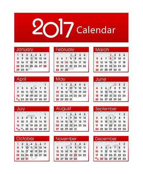 istock Calender of 2017 year isolated 609043170