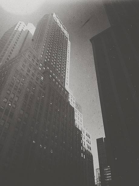 istock High Rise New York Building in Black & White 609049766
