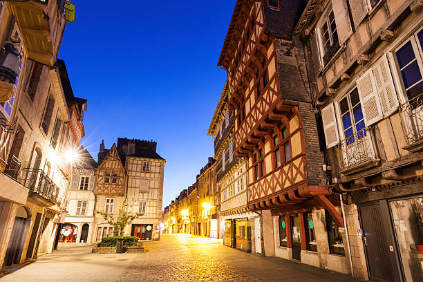 Streets of old town in Quimper
