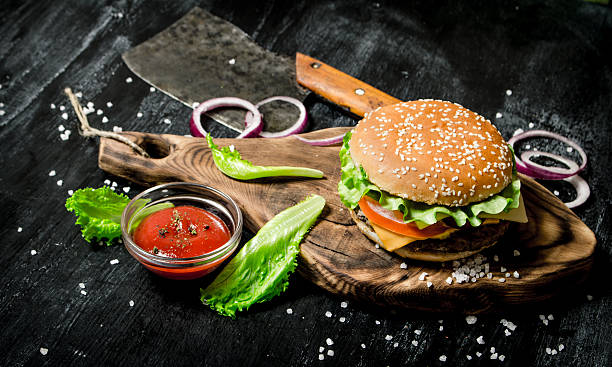 istock The Burger and the fresh ingredients 609056038