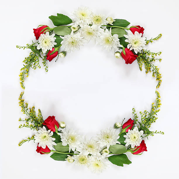 istock Top view of beautiful flowers arrangement 609058938