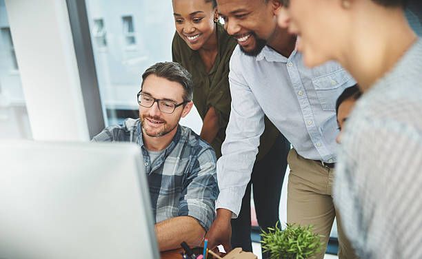 istock Teaming up to reach success together 609068300