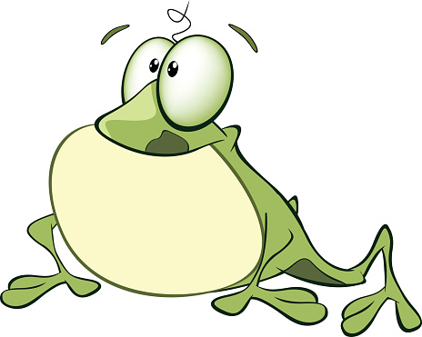 귀여운 녹색 개구리 만화 캐릭터의 그림 개구리에 대한 스톡 벡터 아트 및 기타 이미지 - 개구리, 대형, 동물 - Istock