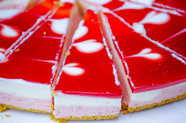 homemade cheesecake New York with Strawberries