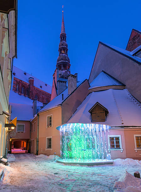 istock Convent yard in old Riga city 609072066