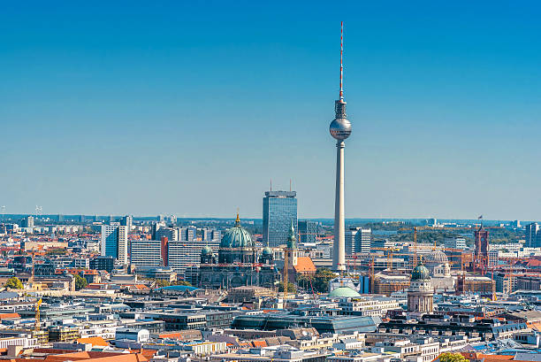istock berlin cityscape with television tower and cathedral under blue sky 609074324