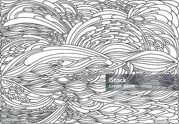 Coloring Page Abstract Waves Stock Illustration - Download Image Now - Adult, Coloring Book Page - Illlustration Technique, Abstract