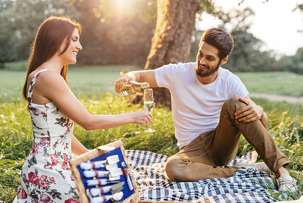 istock Having a romantic day outdoors 609076810