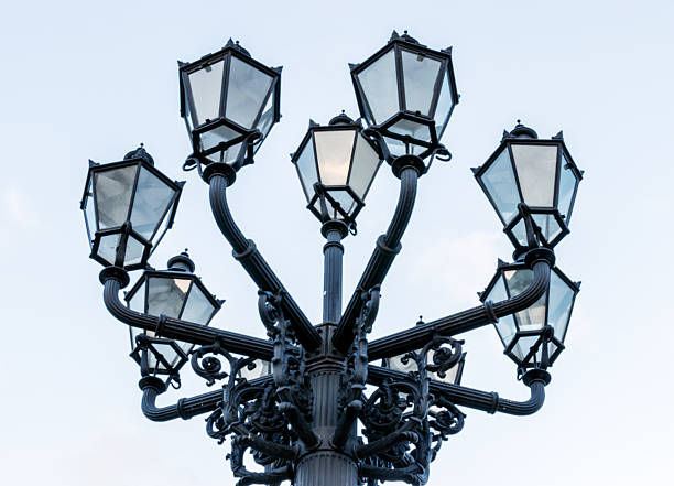 istock Old-fashioned city street latern 609077846