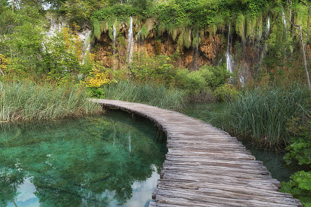 istock autumn landscape Plitvice Lakes 609081534