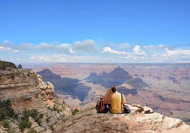istock Couple enjoying time on hiking trip. 609081728