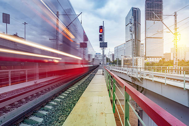 istock Arrival of the high-speed train. 609083758
