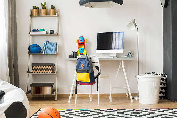 istock Organized teenager's space 609088572