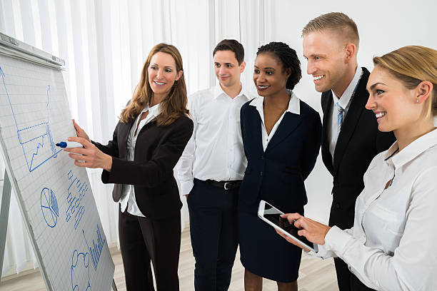 istock Manager Explaining Business Strategy To The Staffs 609089008
