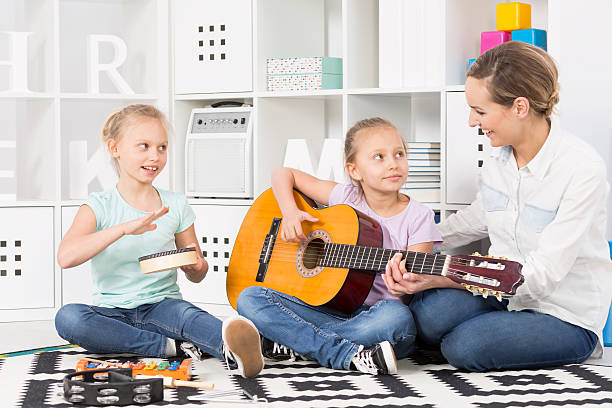 istock Acquiring new musical skills with enthusiasm 609089382