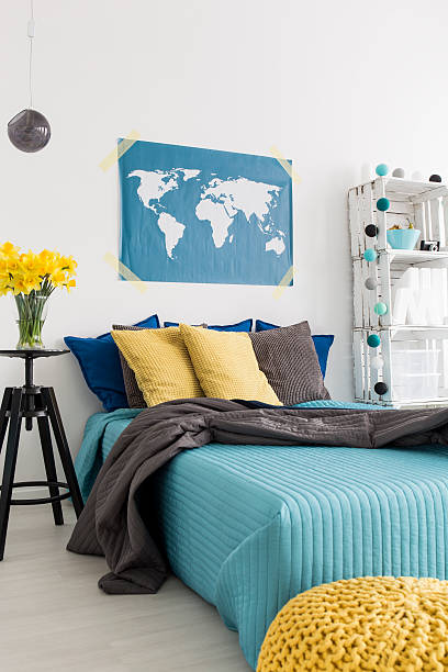 Sit on the edge of the bed and relax