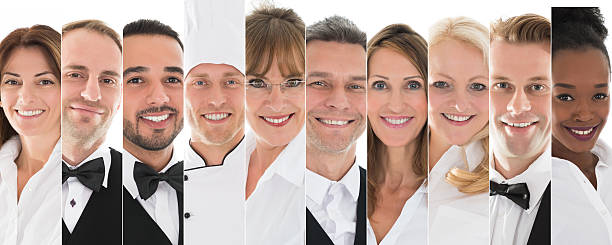 istock Set Of Restaurant Staff 609092034
