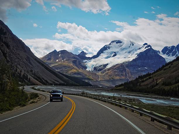 istock Road Trip through the Snowy Rocky Mountains 609092832