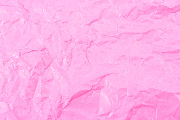 istock Pink paper wrinkled background 609094286