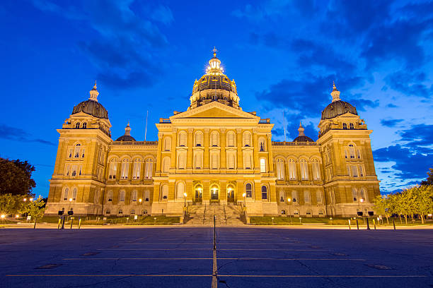 Iowa State Capitol Building - Back stock photo