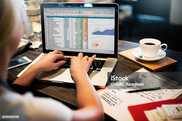 Financial Planning Accounting Report Spreadsheet Concept Stock Photo - Download Image Now