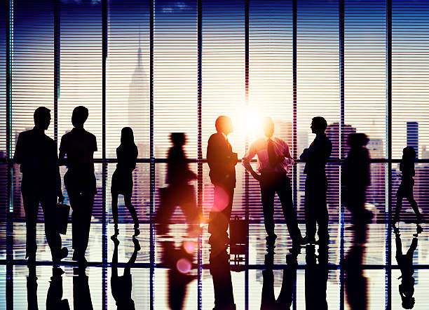 istock Business People Walking Commuter Conversation Concept 609096504