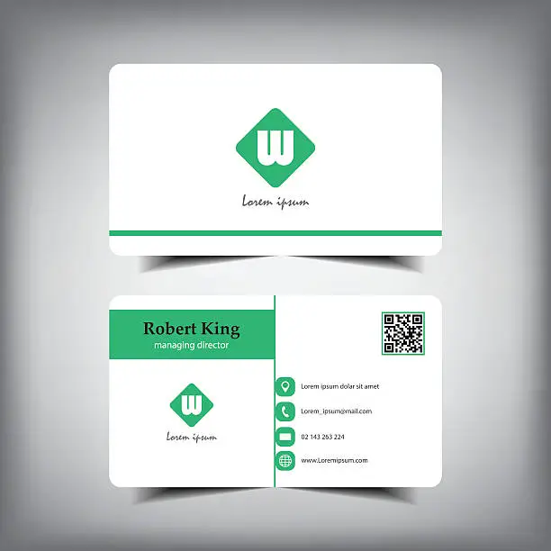 Vector illustration of business card