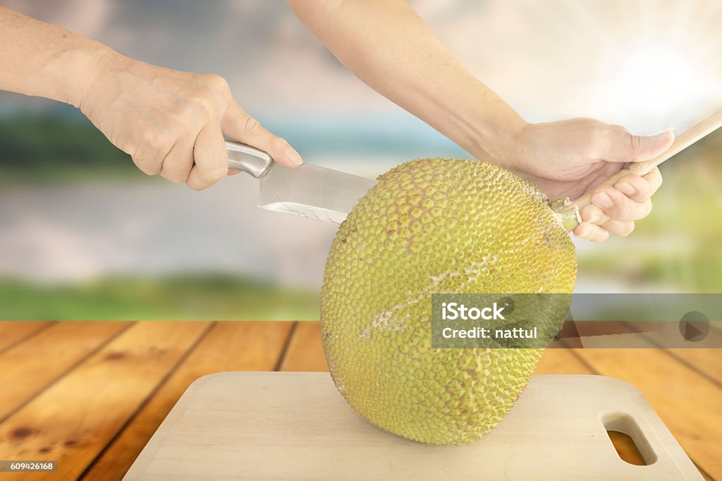 Schneiden Jackfruit - Lizenzfrei Duftend Stock-Foto