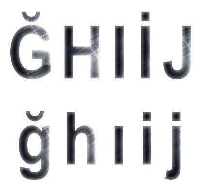 Metal alphabet-2 ĞHIİJ